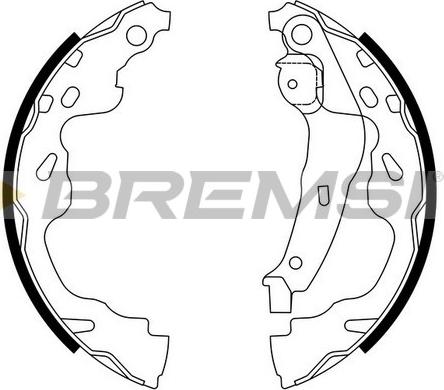 Bremsi GF0961 - Brake Shoe Set autospares.lv