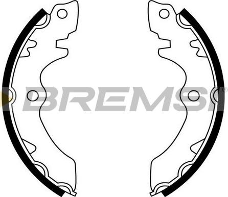 Bremsi GF0900 - Brake Shoe Set autospares.lv