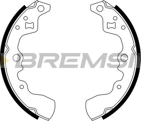 Bremsi GF0901 - Brake Shoe Set autospares.lv