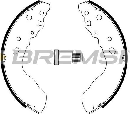 Bremsi GF0915 - Brake Shoe Set autospares.lv