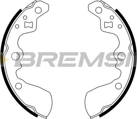 Bremsi GF0911 - Brake Shoe Set autospares.lv