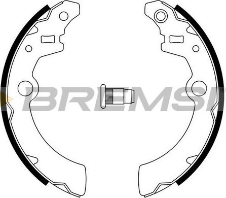 Bremsi GF0918 - Brake Shoe Set autospares.lv