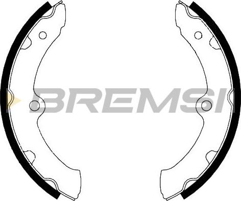 Bremsi GF0987 - Brake Shoe Set autospares.lv