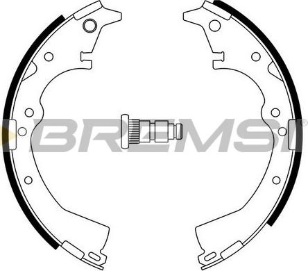Bremsi GF0938 - Brake Shoe Set autospares.lv