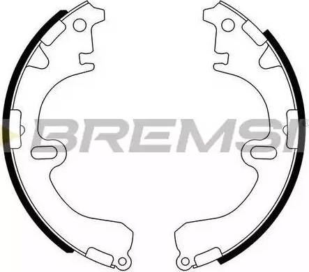 Bremsi GF0932 - Brake Shoe Set autospares.lv