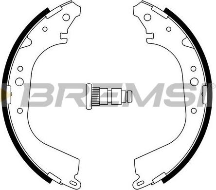 Bremsi GF0937 - Brake Shoe Set autospares.lv