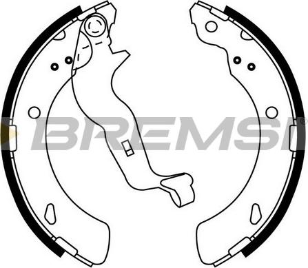 Bremsi GF0922 - Brake Shoe Set autospares.lv