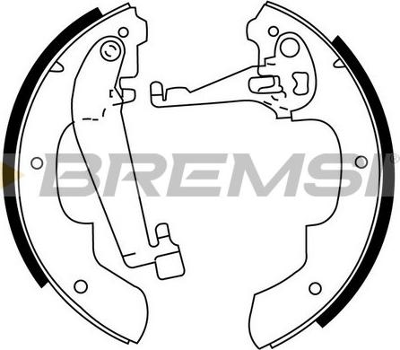 Bremsi GF0445 - Brake Shoe Set autospares.lv