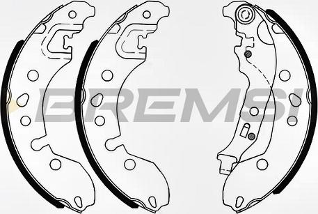 Bremsi GF0448 - Brake Shoe Set autospares.lv