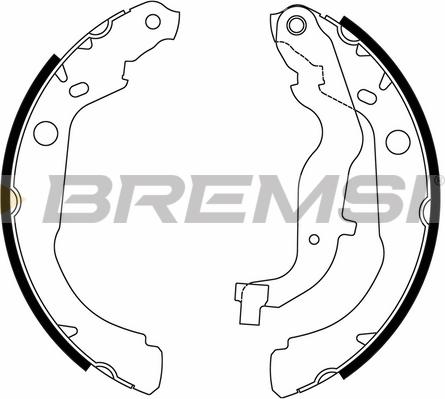 Bremsi GF0447 - Brake Shoe Set autospares.lv