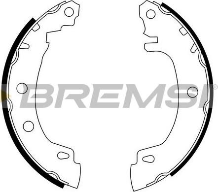 Bremsi GF0405 - Brake Shoe Set autospares.lv