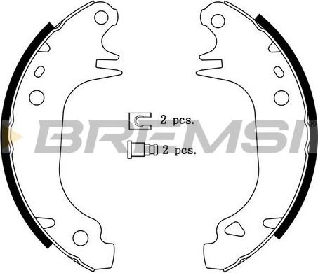 Bremsi GF0414 - Brake Shoe Set autospares.lv