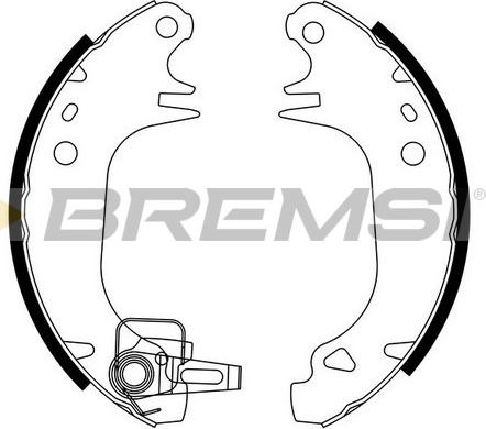 Bremsi GF0416 - Brake Shoe Set autospares.lv