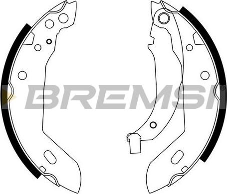 Bremsi GF0411 - Brake Shoe Set autospares.lv