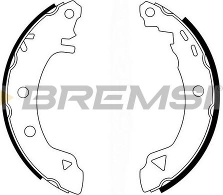 Bremsi GF0418 - Brake Shoe Set autospares.lv