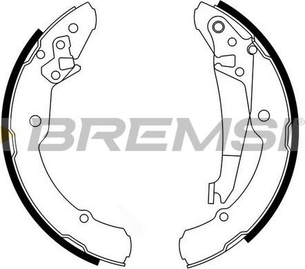 Bremsi GF0473 - Brake Shoe Set autospares.lv