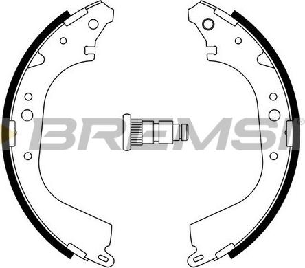 Bremsi GF0555A - Brake Shoe Set autospares.lv