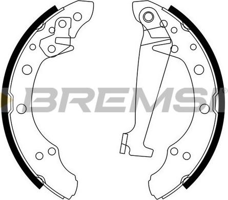 Bremsi GF0556 - Brake Shoe Set autospares.lv