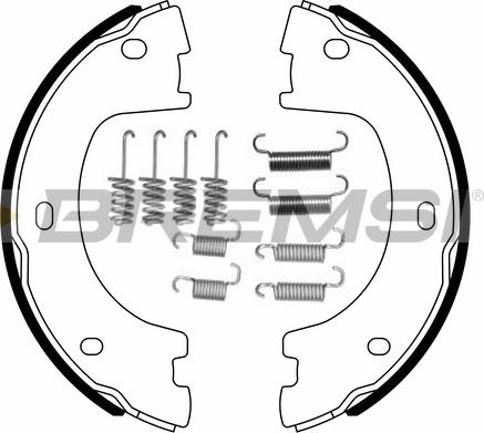 Bremsi GF0560-1 - Brake Shoe Set, parking brake autospares.lv