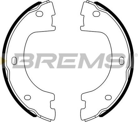 Bremsi GF0560 - Brake Shoe Set, parking brake autospares.lv