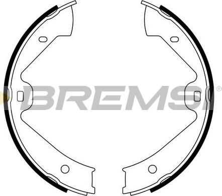 Bremsi GF0562 - Brake Shoe Set, parking brake autospares.lv