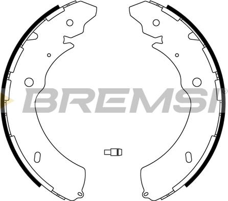 Bremsi GF0640 - Brake Shoe Set autospares.lv