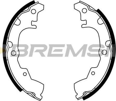 Bremsi GF0664 - Brake Shoe Set autospares.lv