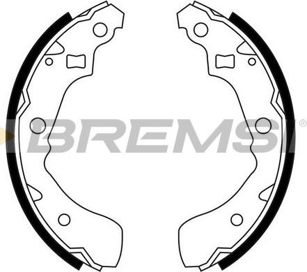 Bremsi GF0665 - Brake Shoe Set autospares.lv