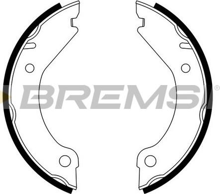 Bremsi GF0603 - Brake Shoe Set, parking brake autospares.lv