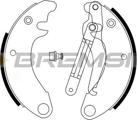 Bremsi GF0091 - Brake Shoe Set autospares.lv