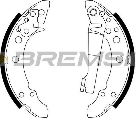 Bremsi GF0016 - Brake Shoe Set autospares.lv