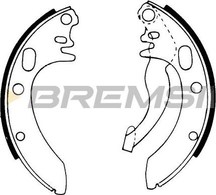 Bremsi GF0013 - Brake Shoe Set autospares.lv