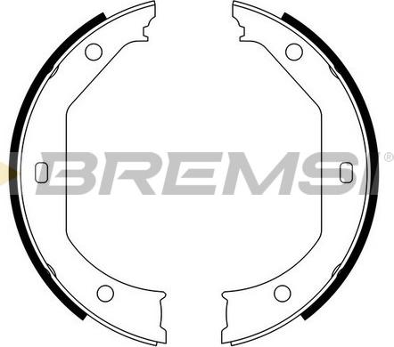 Bremsi GF0080 - Brake Shoe Set, parking brake autospares.lv