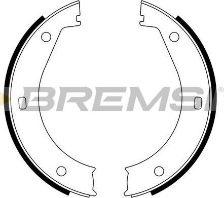 Bremsi GF0076 - Brake Shoe Set, parking brake autospares.lv