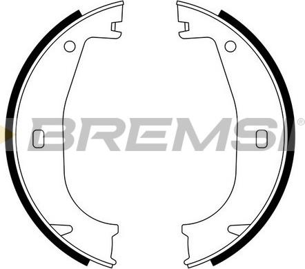 Bremsi GF0078 - Brake Shoe Set, parking brake autospares.lv