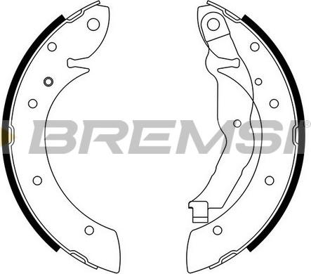 Bremsi GF0077 - Brake Shoe Set autospares.lv