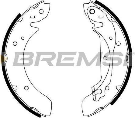 Bremsi GF0195 - Brake Shoe Set autospares.lv