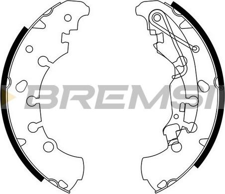 Bremsi GF0140 - Brake Shoe Set autospares.lv