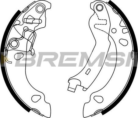 Bremsi GF0151 - Brake Shoe Set autospares.lv