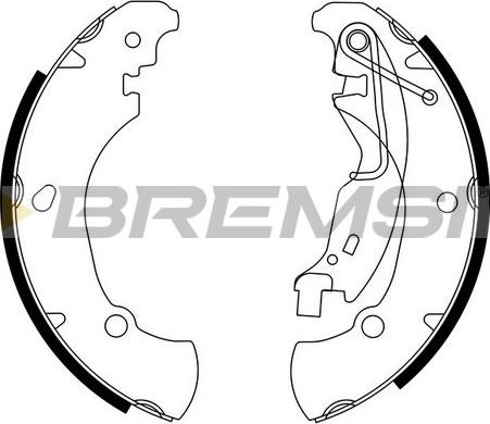 Bremsi GF0152 - Brake Shoe Set autospares.lv