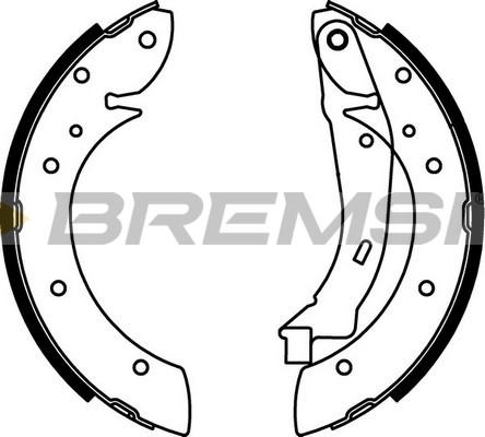 Bremsi GF0106 - Brake Shoe Set autospares.lv