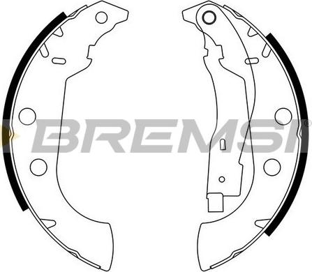 Bremsi GF0107 - Brake Shoe Set autospares.lv