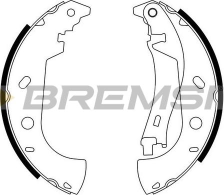 Bremsi GF0181 - Brake Shoe Set autospares.lv