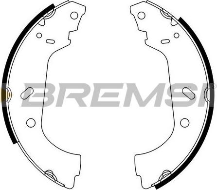 Bremsi GF0177 - Brake Shoe Set autospares.lv