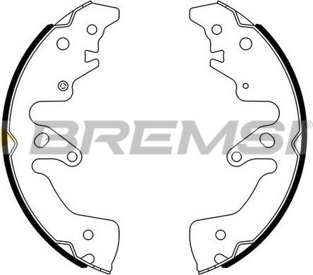 Bremsi GF0895 - Brake Shoe Set autospares.lv