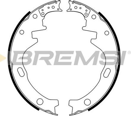 Bremsi GF0848 - Brake Shoe Set autospares.lv