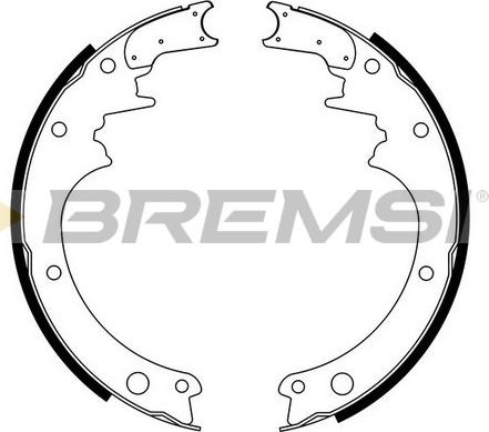 Bremsi GF0850 - Brake Shoe Set autospares.lv