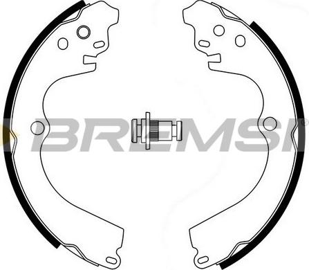 Bremsi GF0884 - Brake Shoe Set autospares.lv