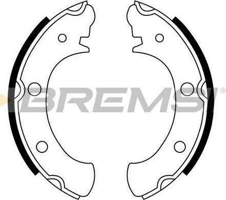 Bremsi GF0880 - Brake Shoe Set autospares.lv