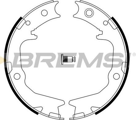 Bremsi GF0826 - Brake Shoe Set, parking brake autospares.lv